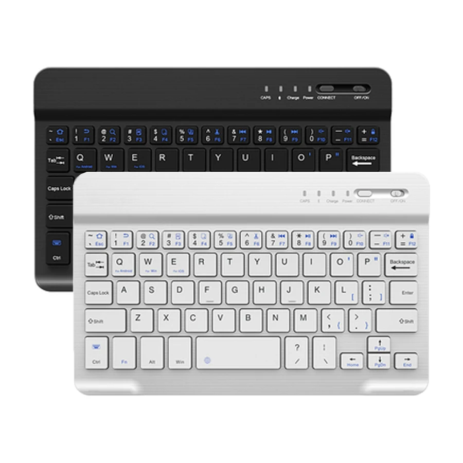 Тонкая мини Bluetooth клавиатура для планшета iPad Apple iPhone Android смартфон беспроводная клавиатура Поддержка IOS Android система