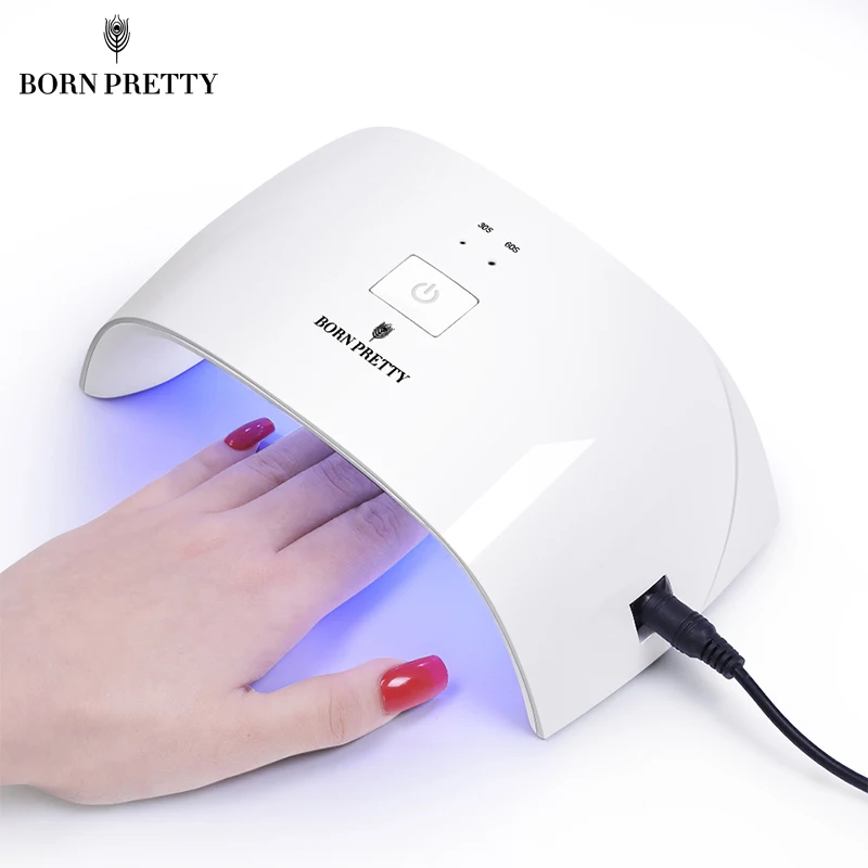 Белая светодиодная УФ лампа BORN PRETTY 18 Вт Сушилка для ногтей 30s 60s в форме дуги Гель