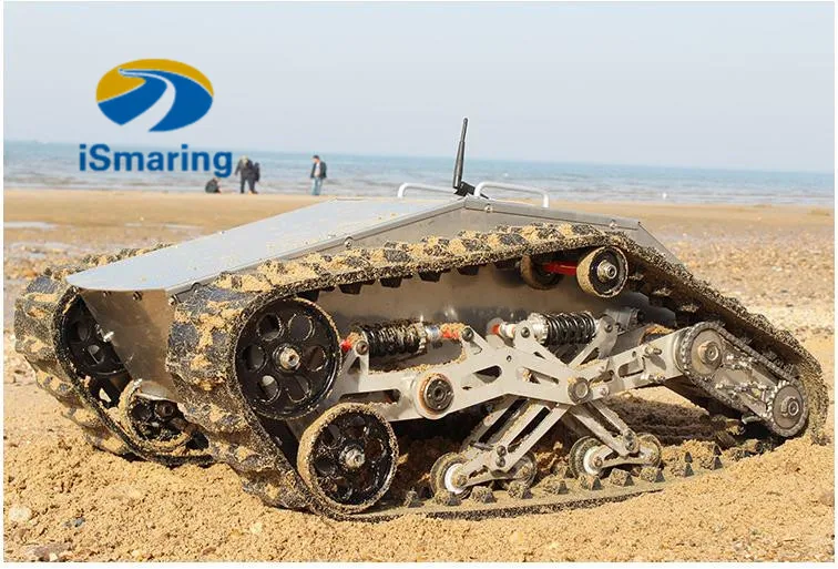 Shock Suspension Tracked Robot Tank Chassis RC Smart Crawler Platform Cross Obstacle Catpertillar With Max Load 50kg | Игрушки и хобби
