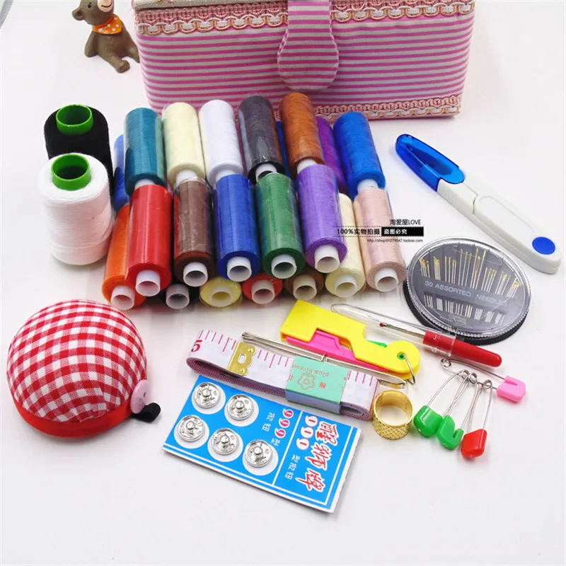 2018 многофункциональный бытовой розовый ткань коробка для шитья в Корейском