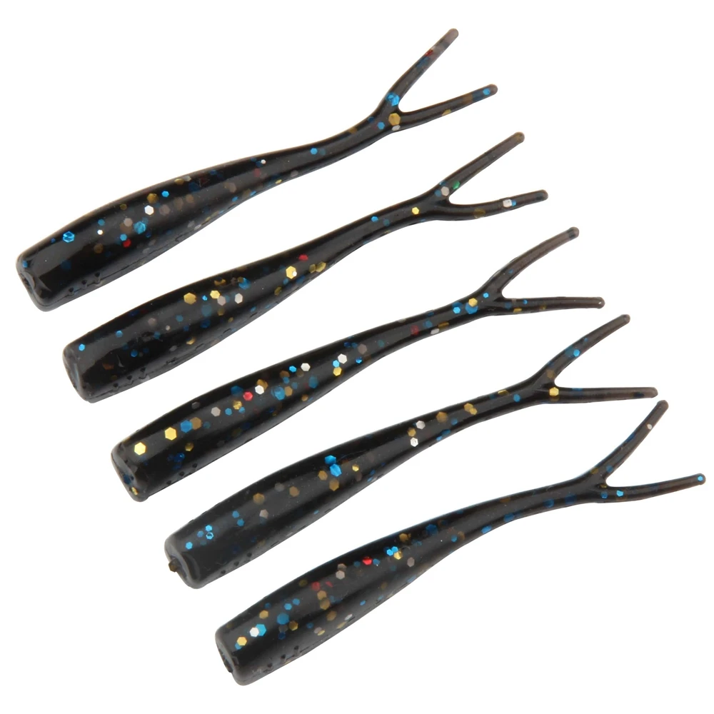 SPINPOLER 60 шт./лот Powerbait 5 см 1 г раздельный Хвост мягкие пластиковые рыболовные приманки бас Барра Flathead 4 цвета мягкие приманки оптом