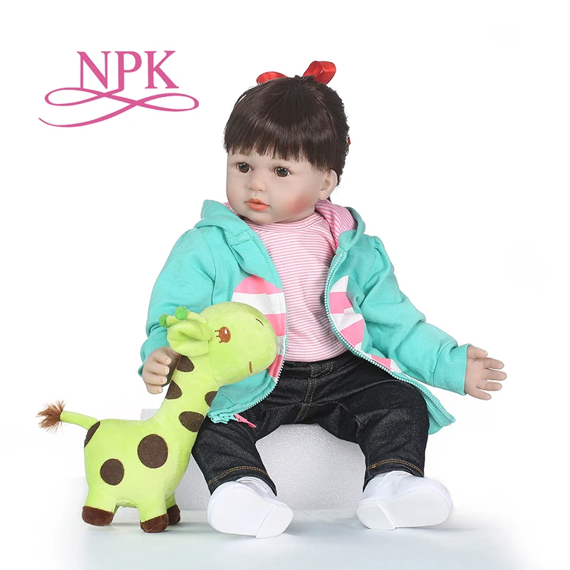 Кукла реборн NPK 55 см из ПП хлопка силиконовая кукла реалистичный подарок для