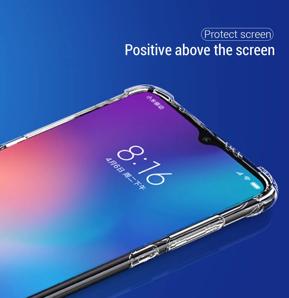 1000 шт противоударный мягкий ТПУ чехол для Xiaomi mi 9T CC9 9 SE 8 Lite 6 A2 A1 F1 Max 2 2S x 3