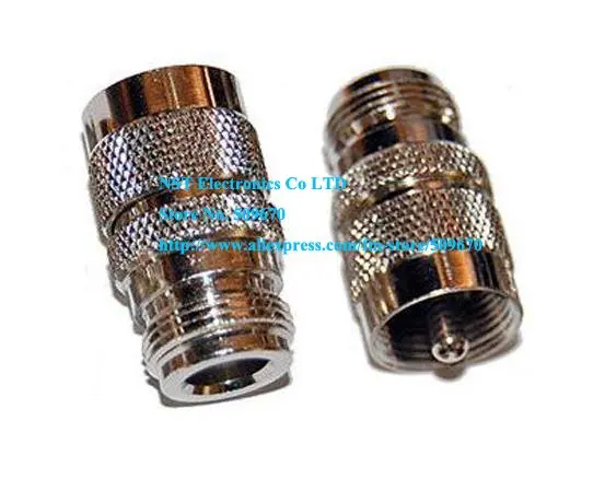 

Бесплатная доставка/10 шт/новый N гнездовой разъем УВЧ штекер никелированный Ham радио антенна адаптер