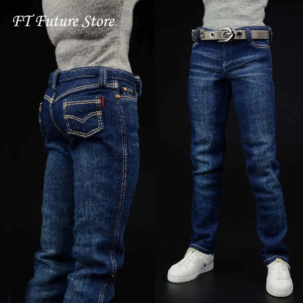 

In Stock 1/6 Scale Men's Fashion Apparel American Team Jeans Trousers Accessories for 12" Male Action Figure Body