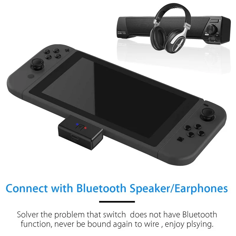 Беспроводной bluetooth-передатчик для ноутбука PS4 NS адаптер наушников аудио TYPE-C USB