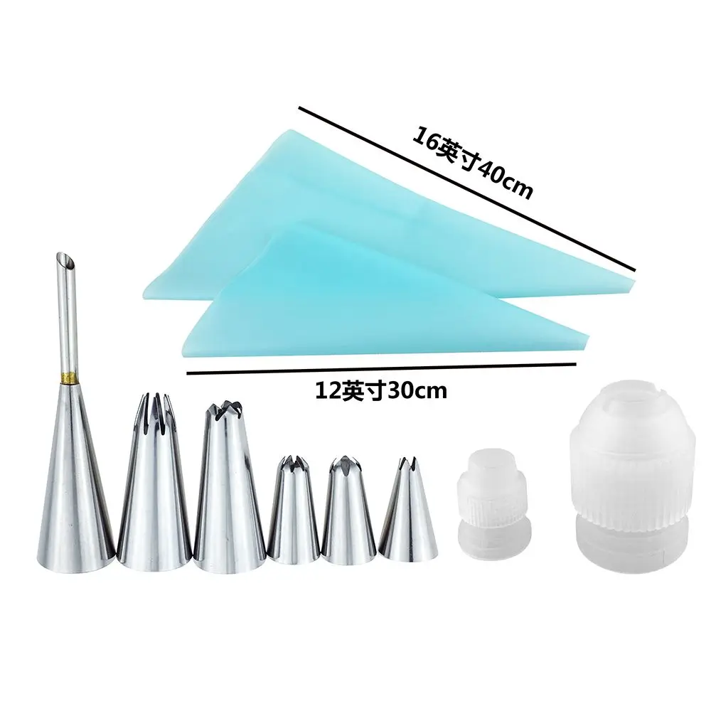 10 шт./компл. силиконовые кухонные аксессуары глазурь кондитерский мешок для