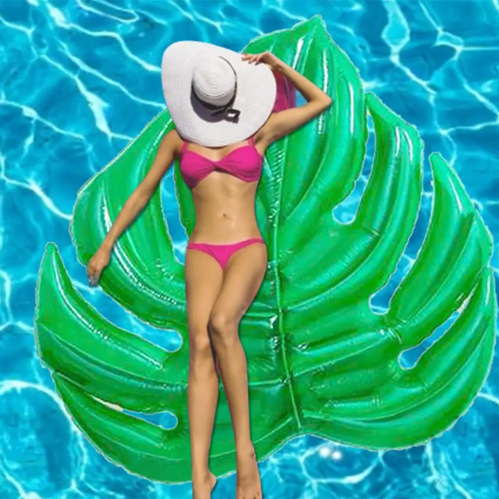 Плавающая 3d кровать с листьями надувное кольцо для плавания водная плавающая