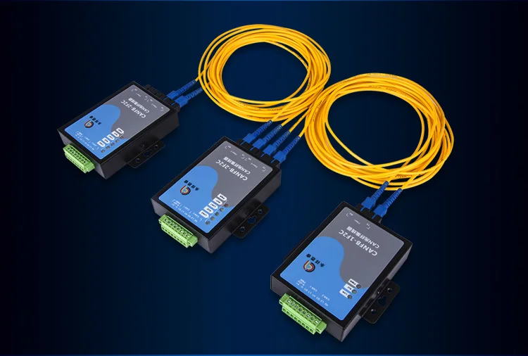 2 порта CAN для оптоволоконного преобразователя CANOpen DeviceNet Hub CANFiber Single Mode SC или ST