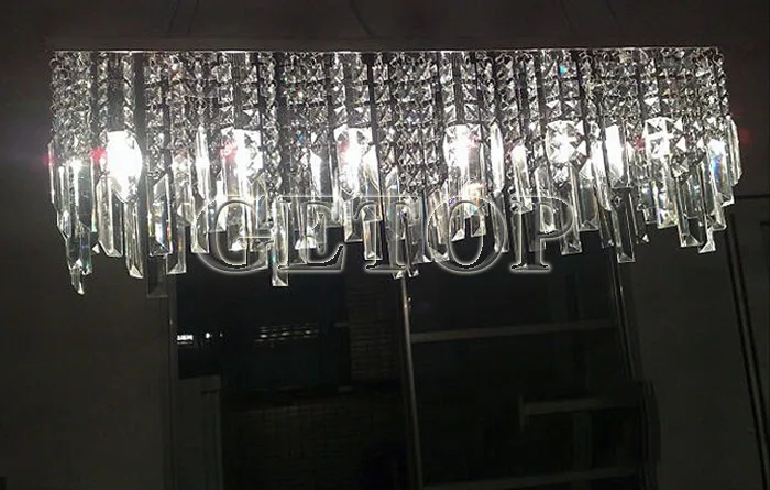 Прямоугольные хрустальные люстры по лучшей цене Хрустальные потолочные