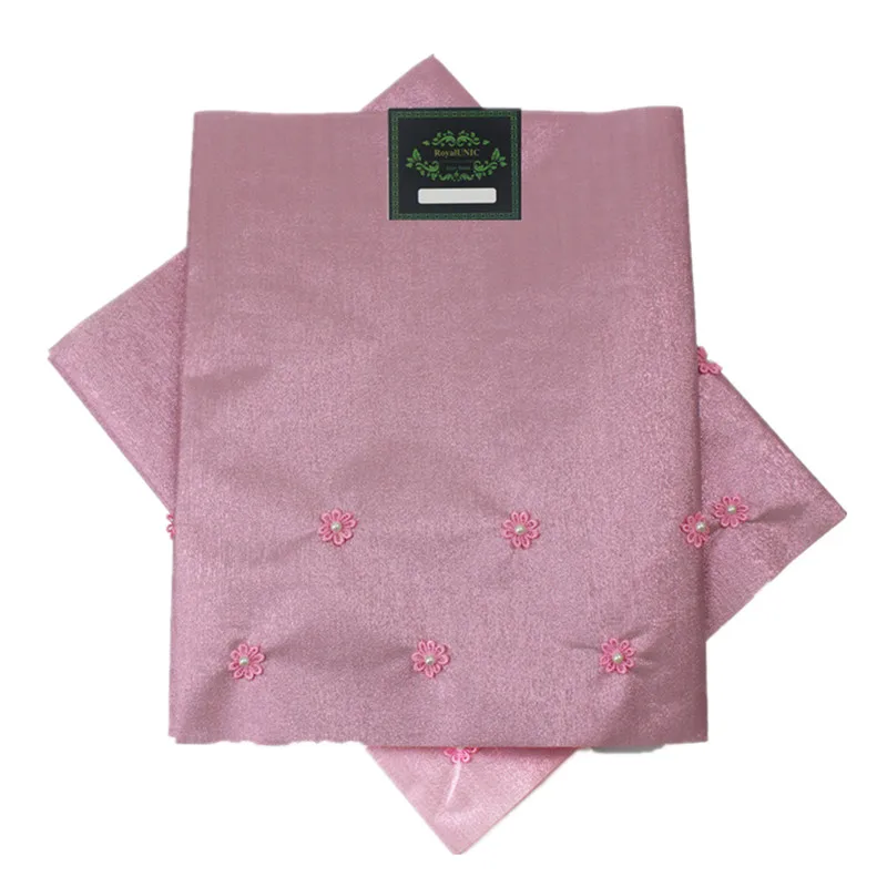 African headtie With Beads Nigerian gele 2pcs/set High Quality Many Colors Available BABY PINK SL-1411 | Дом и сад