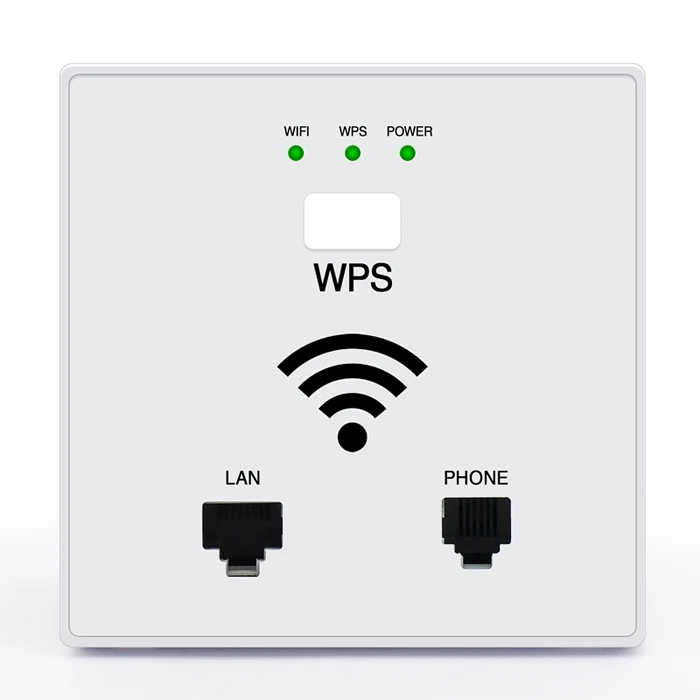 White Новинка 150 Мбит/с в стене WiFi точка доступа Беспроводная розетка AP для отеля WiFi проект поддержка AC управление RJ45 RJ11 WPS - Цвет: White