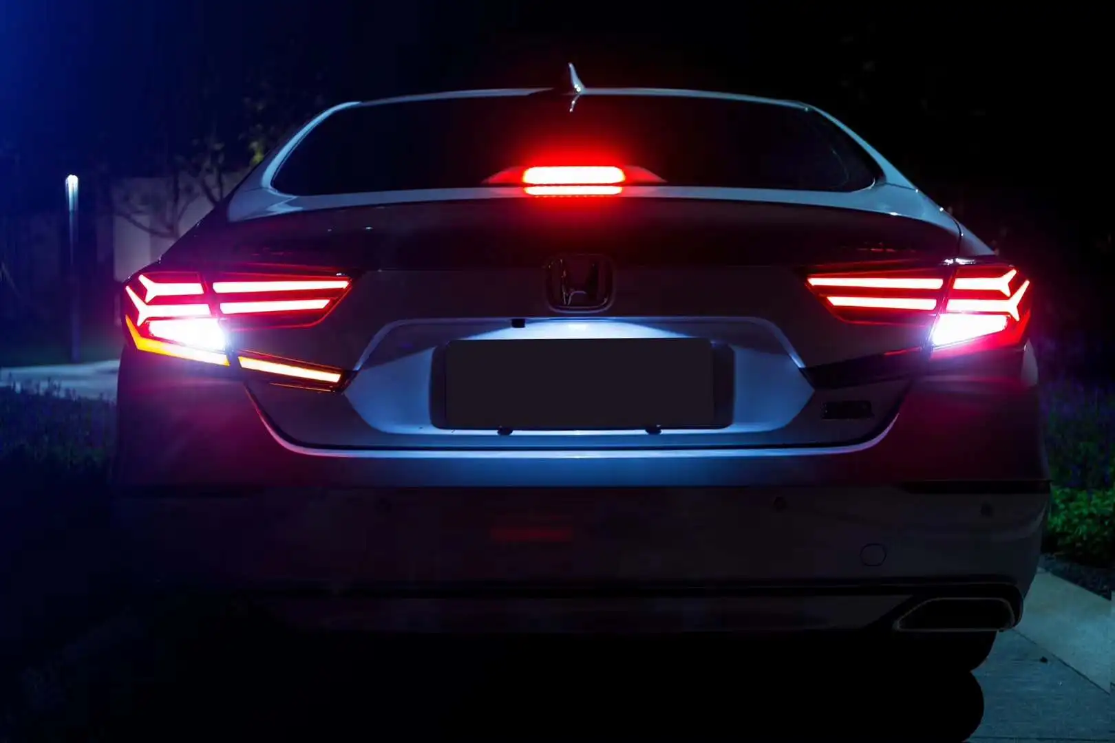 DK движения/2018 2019 для Honda Accord 10th светодиодный вождения светильник фонарь стоп