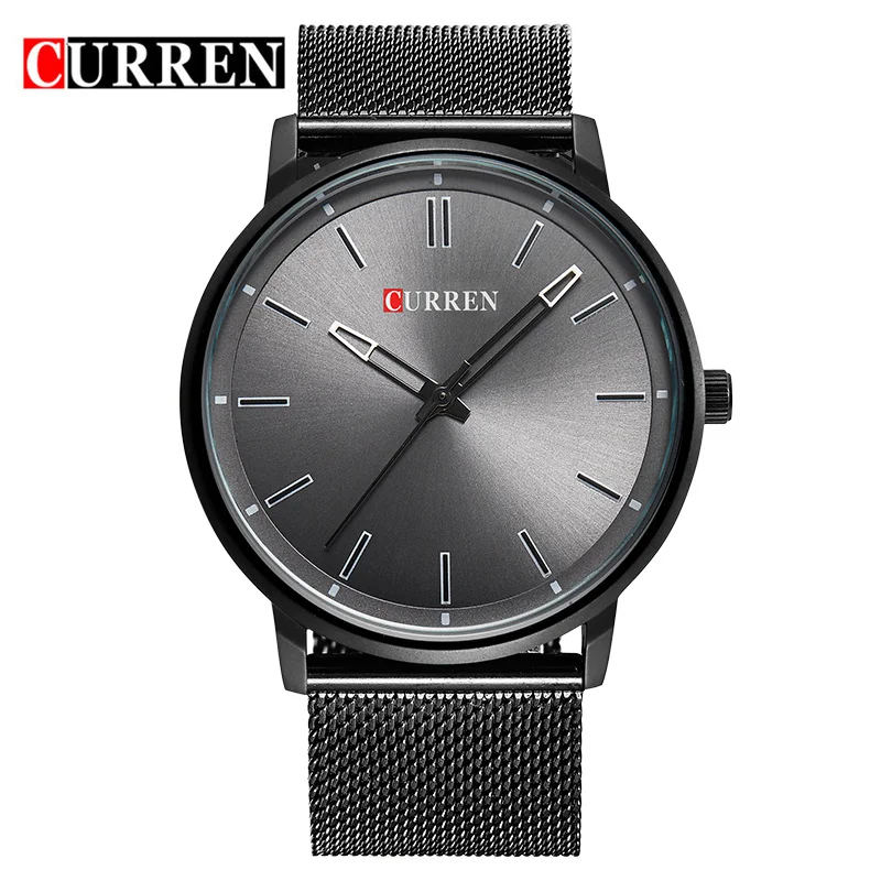 G black white CURREN часы для мужчин повседневные спортивные часы для мужчин s часы лучший бренд класса люкс полностью Черные Стальные кварцевые часы для мужчин подарки Relogio Masculino - Цвет: G black white
