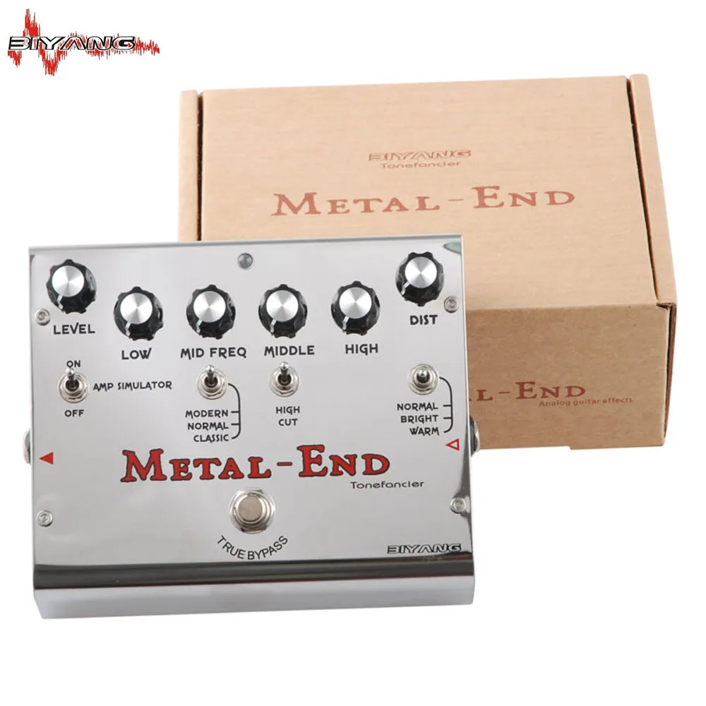 Biyang Tonefancier Metal End Pro 18 режимов искажений педаль эффектов для электрогитары True Bypass New