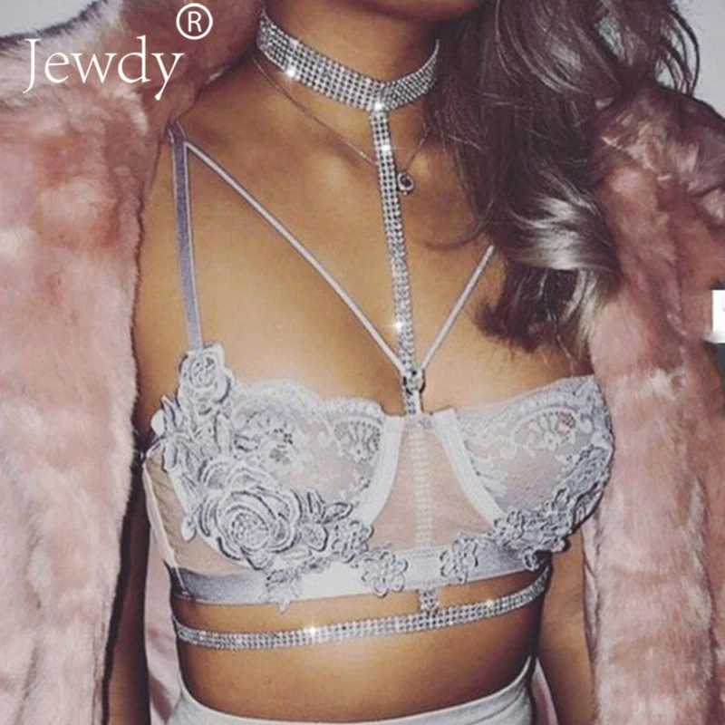 Горячая Сексуальная Серебряная расцветка кристалл чокер тела цепи пляж