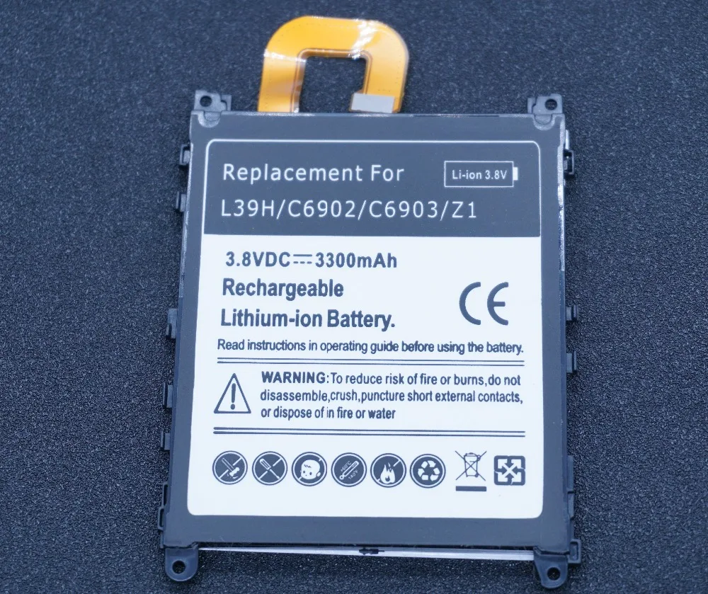 LehonS 1x3300 мАч смартфон Замена литий полимерный аккумулятор для Z1 L39h C6902 C6903 C6906 L39T L39U