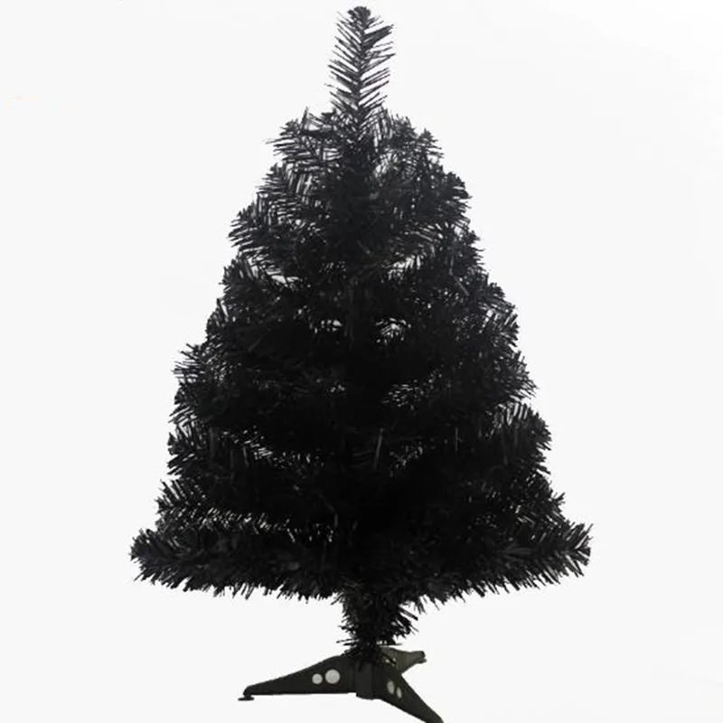 

0.6m / 60cm black Christmas tree New Year gifts Christmas home office desktop decorations