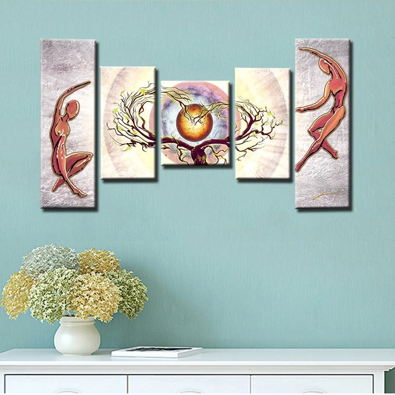 5 шт. набор для рисования на холсте без рамки | Дом и сад