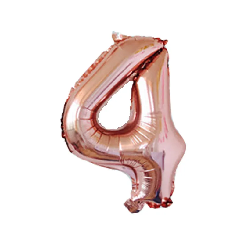 HEY FUNNY 50pcs 16inch Champagne Foil Balloon Large Helium Number 'ɰ-9'' Balloons Birthday Party Wedding Decor Supplies | Дом и