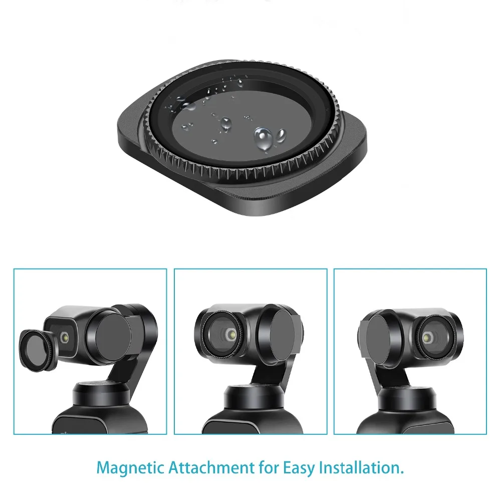 Набор Магнитных фильтров Neewer ND/PL для карманной камеры DJI Osmo 4 шт. ND8/PL ND16/PL и ND32/PL ND64/PL