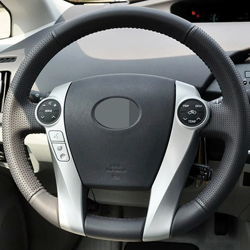 Искусственная кожа сшитая вручную черная искусственная для Toyota Prius 2009-2015 Aqua 2014 2015