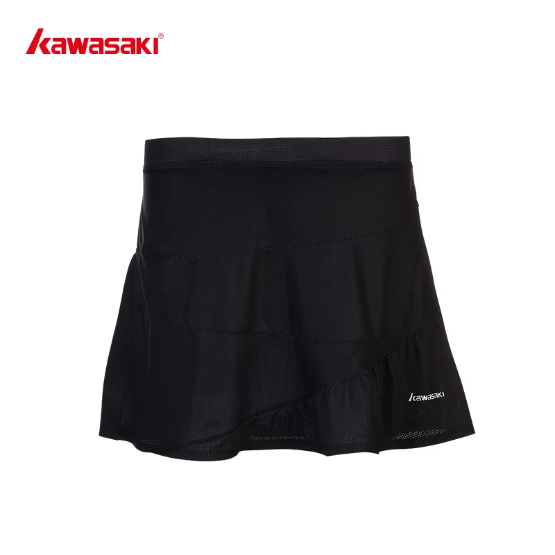 Бренд KAWASAKI, плиссированная Женская теннисная юбка, быстросохнущая, для бега, велоспорта, фитнеса, юбка-шорты для девочек, спортивные юбки, белые, черные, SK-T2702