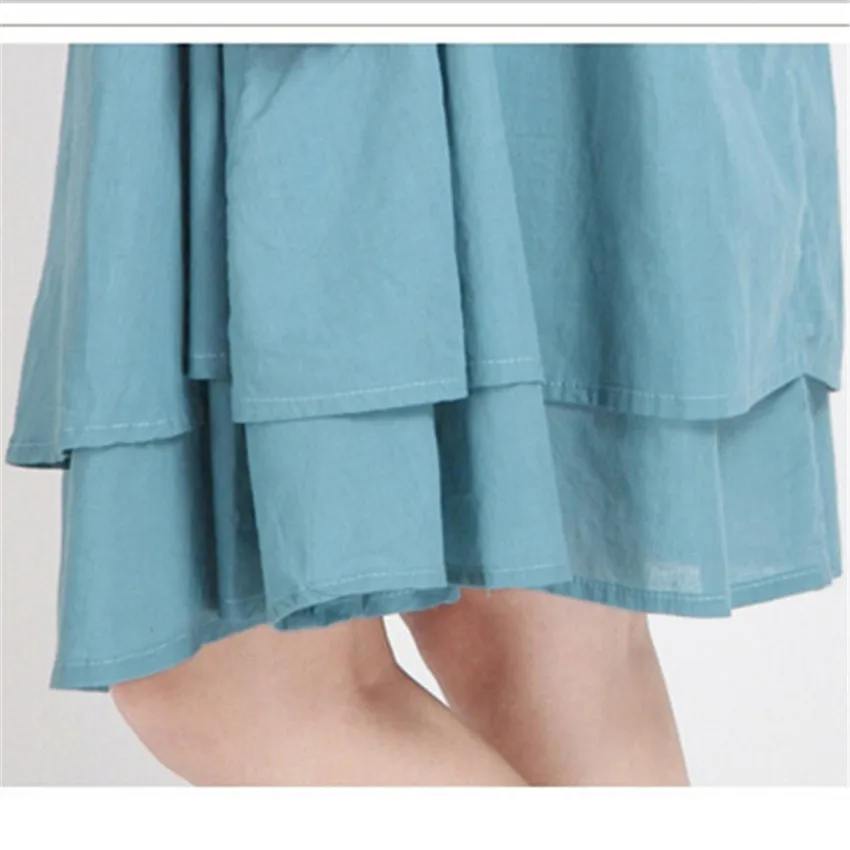 Женское винтажное платье на бретелях Длинное свободное средней длины без