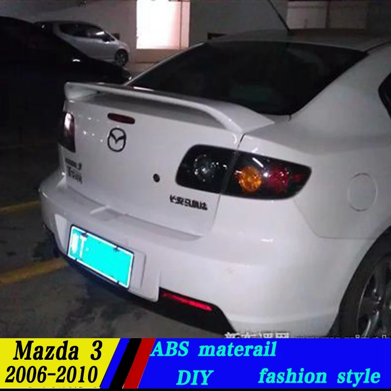 Используется для mazda 3 спойлер 2006 2013 высокого качества ABS Материал заднего крыла