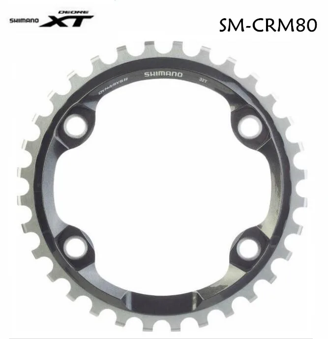 Shimano XT SM-CRM81 M8000 96BCD широкая и узкая велосипедная цепь, кривошипная цепь bcd96 30T 32T 34T Crown MTB велосипедная цепь колеса