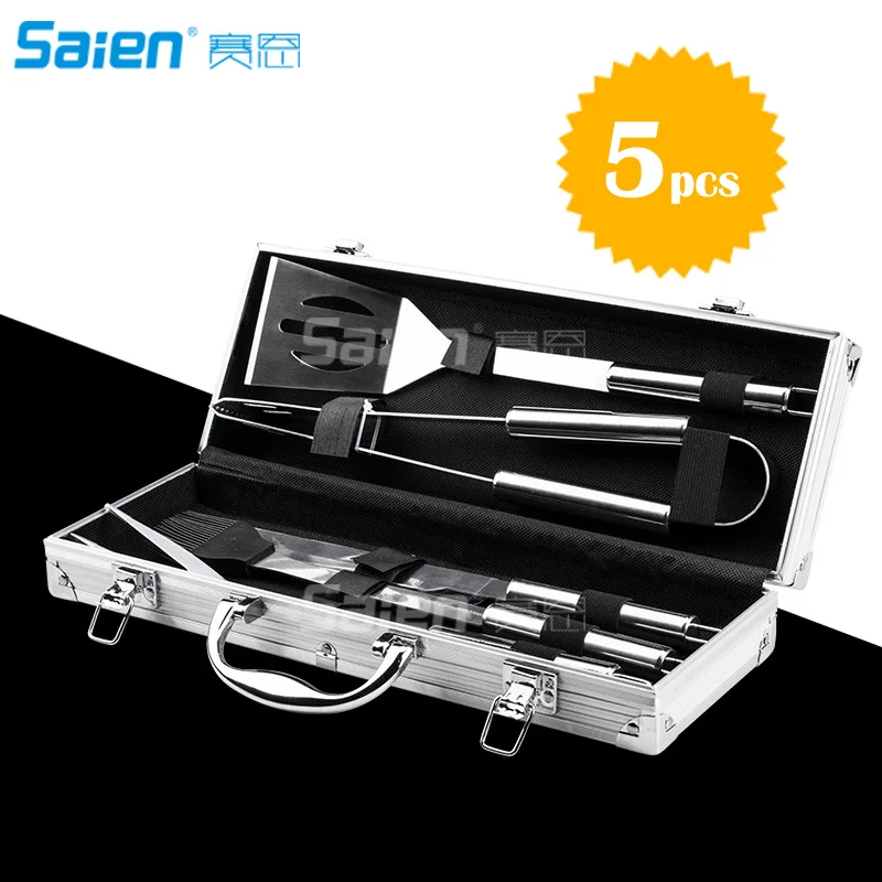 Набор аксессуаров для гриля комплект из 10 предметов нержавеющей стали барбекю с