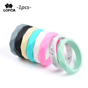 Силиконовый браслет для прорезывания зубов LOFCA, браслет без BPA, пищевой класс, оптовая продажа, детские игрушки, силиконовые подарочные принадлежности