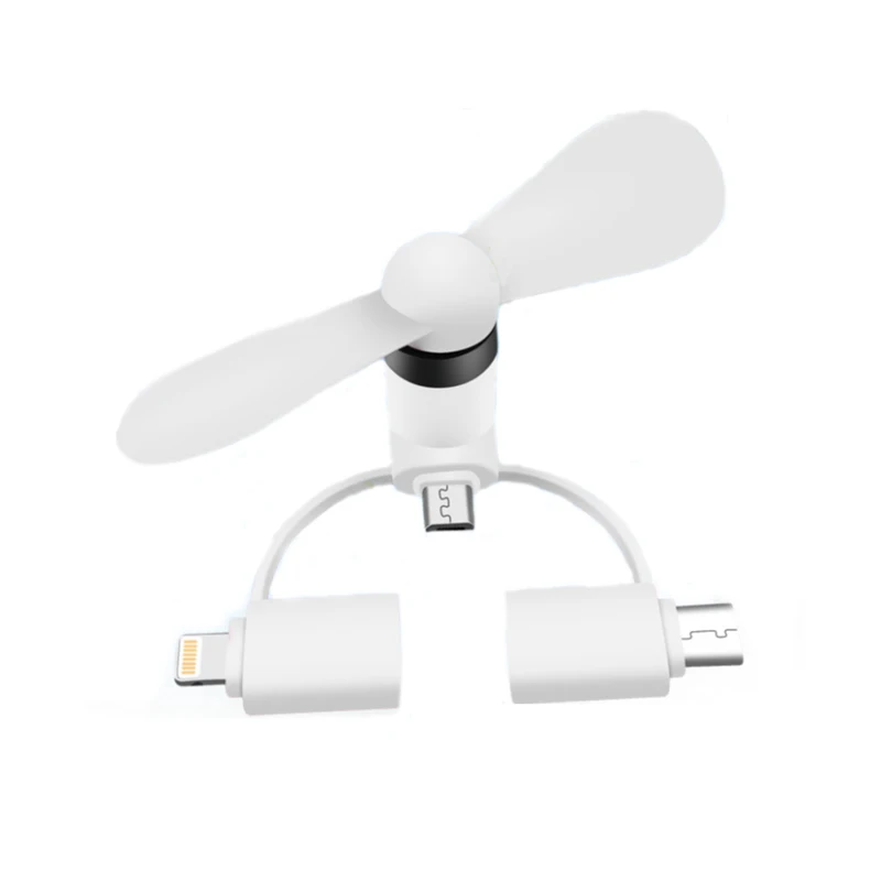 BinFul протестированный мини 3 в 1 портативный микро USB C вентилятор для iPhone 5 6 7 plus 8 X Для huawei Android OTG смартфонов USB гаджет