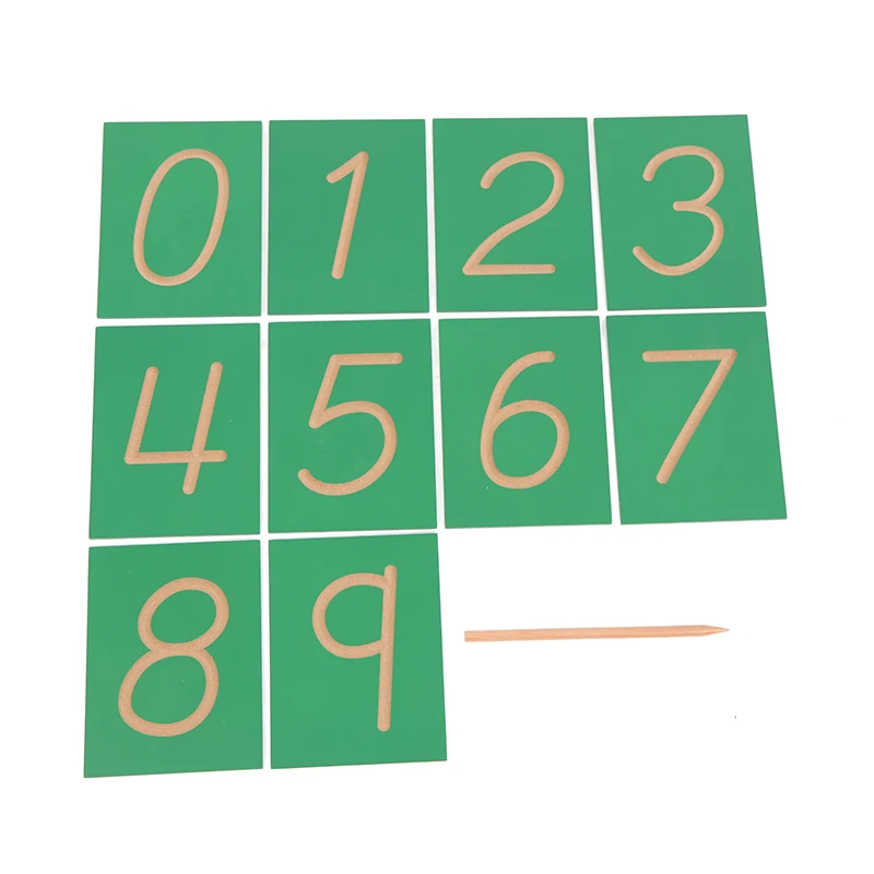 Деревянные Монтессори Обучающие цифры Письма Дети Математика раннее