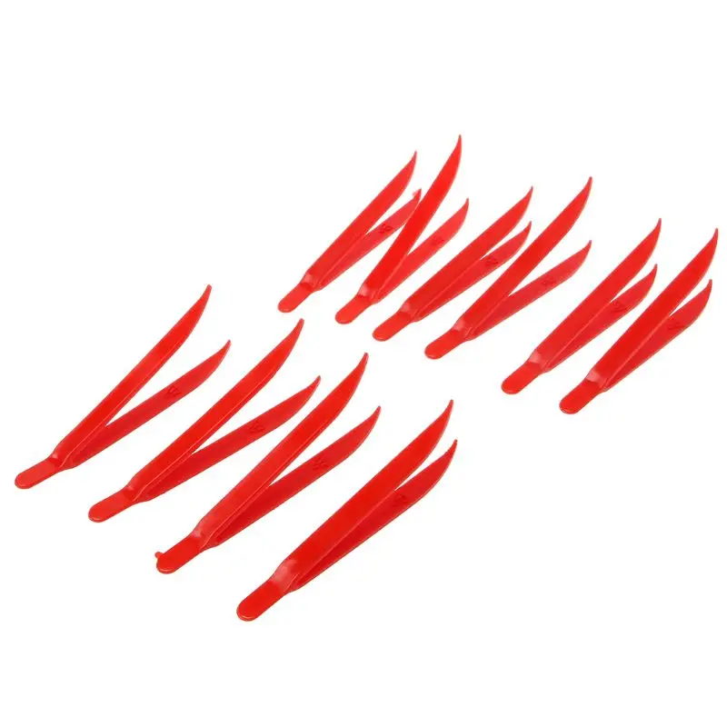 

10pcs Plastic Anti-static Tweezer Tweezers Heat Resistant Maintenance Repair Tool 78mm