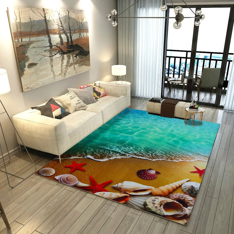 Творческий 3D с принтом зеленого цвета цветочным рисунком коврики для прихожей