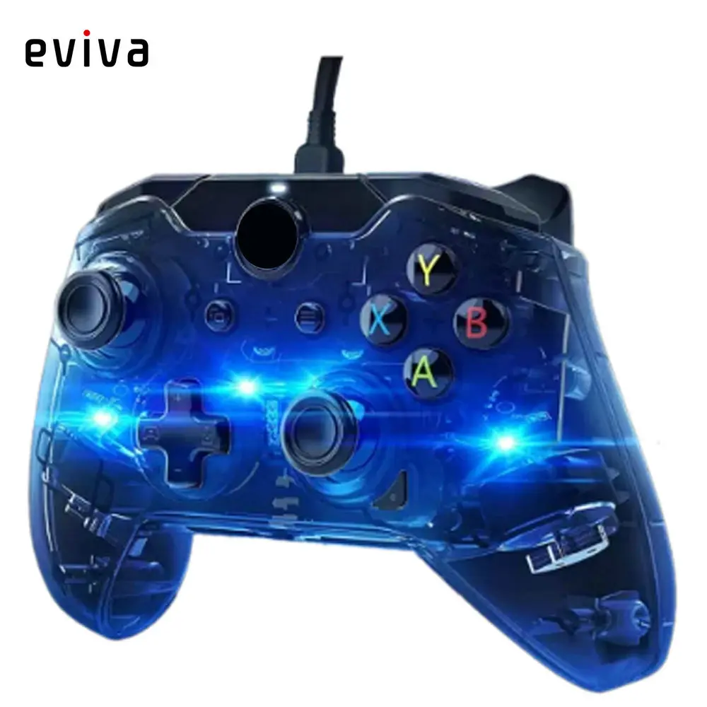 LED Lighting Проводной геймпад для xbox ONE Slim консольный контроллер Джойстик для xbox One джойстик для Windows PC - Цвет: LED Lighting