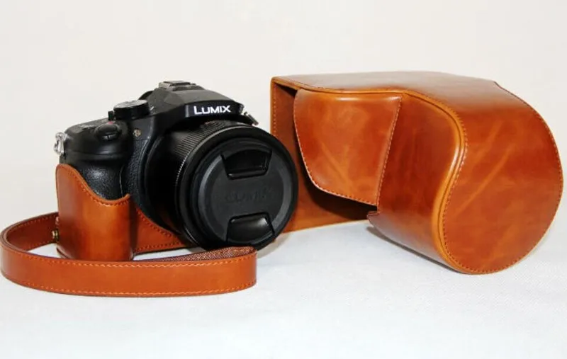 Чехол из искусственной кожи для камеры Panasonic Lumix FZ1000 чехол для камеры с плечевым ремнем
