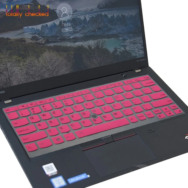 pink Силиконовая форма для lenovo Thinkpad X280 X380 X270 X260 чехол для клавиатуры ноутбука протектор для йоги 2018X1 углерода X240 X240S X250 - Цвет: pink