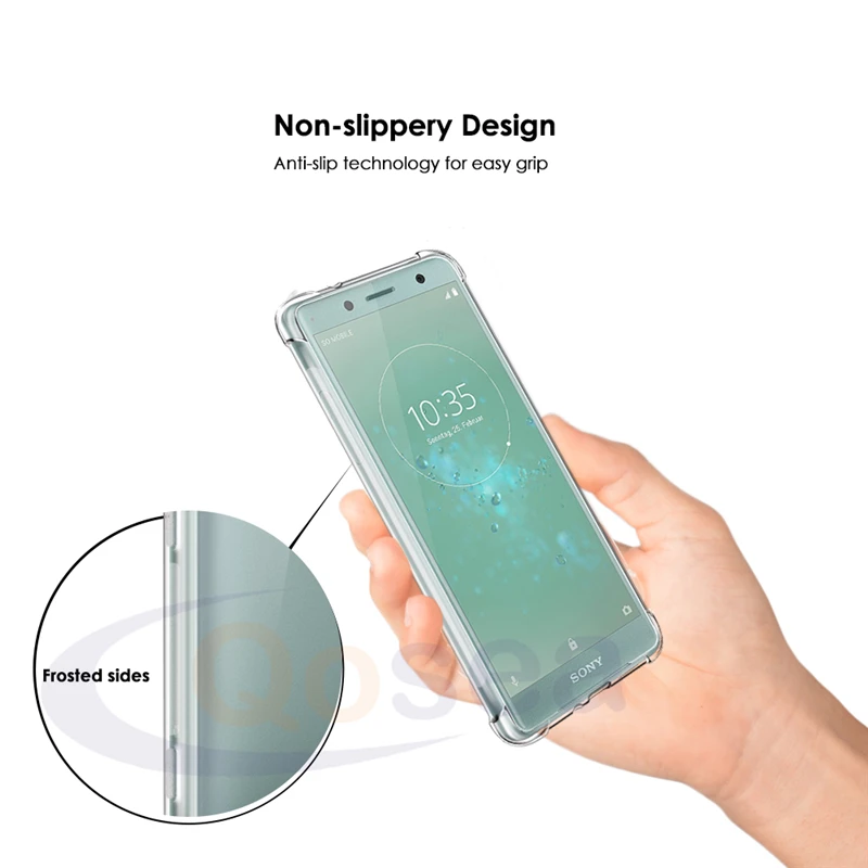 Qosea для sony Xperia XZ2 компактный кейс Samsung Galaxy прозрачный тонкий мягкий силиконовый