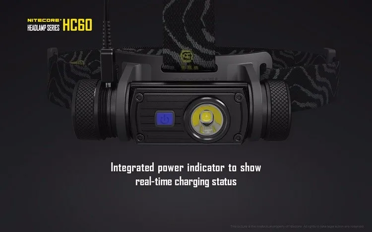 NITECORE HC60W налобный фонарь CREE U2 1000LMs налобный фонарь без батареи Водонепроницаемый для кемпинга охоты рыбалки альпинизма