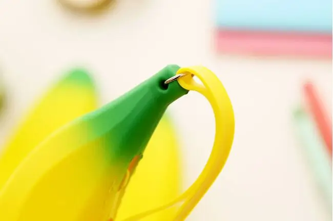 Креативный милый силиконовый нулевой кошелек банан студенческий Кошелек для