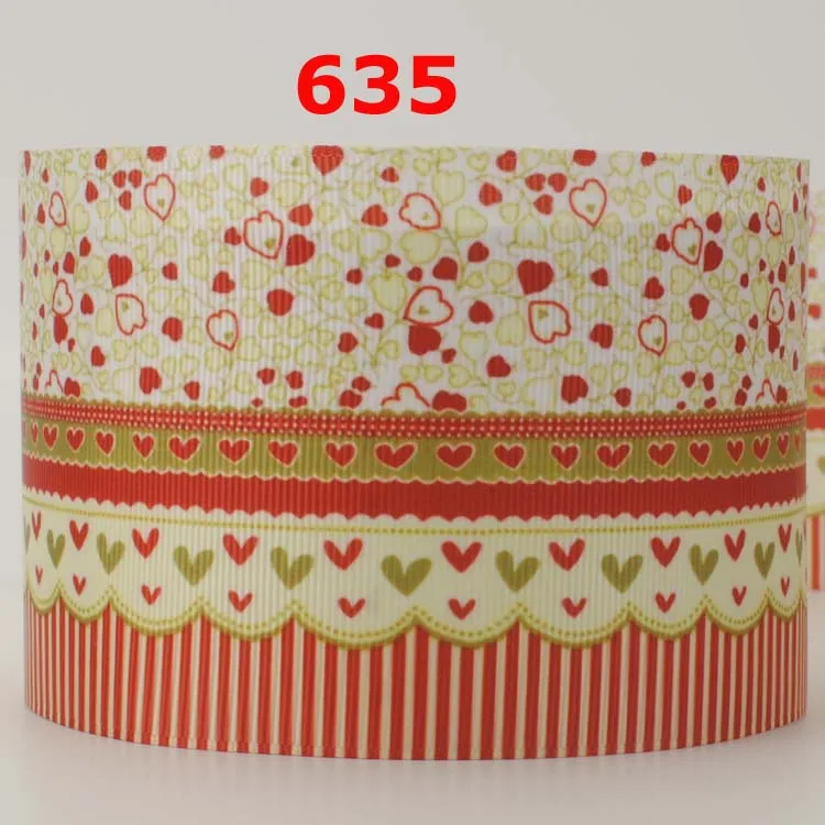 NEW 50 yards 3&quot 75mm dots &amp wave ribbon printed grosgrain free shipping DIY | Дом и сад