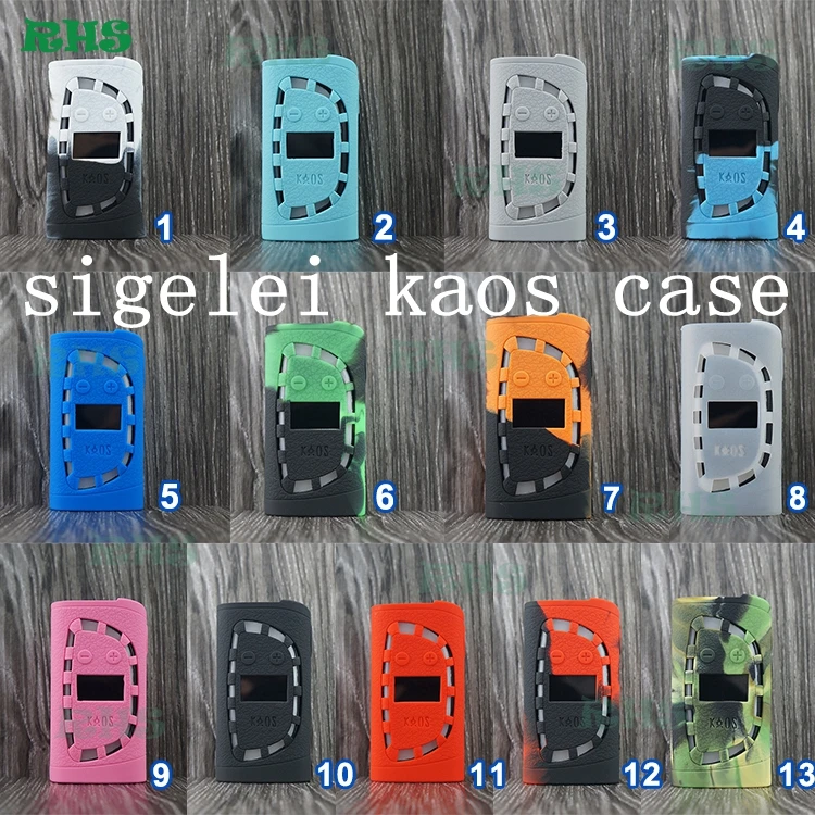13 цветов 5 шт. защитные нескользящей силиконовый чехол JUST для sigelei Kaos случае VAPE