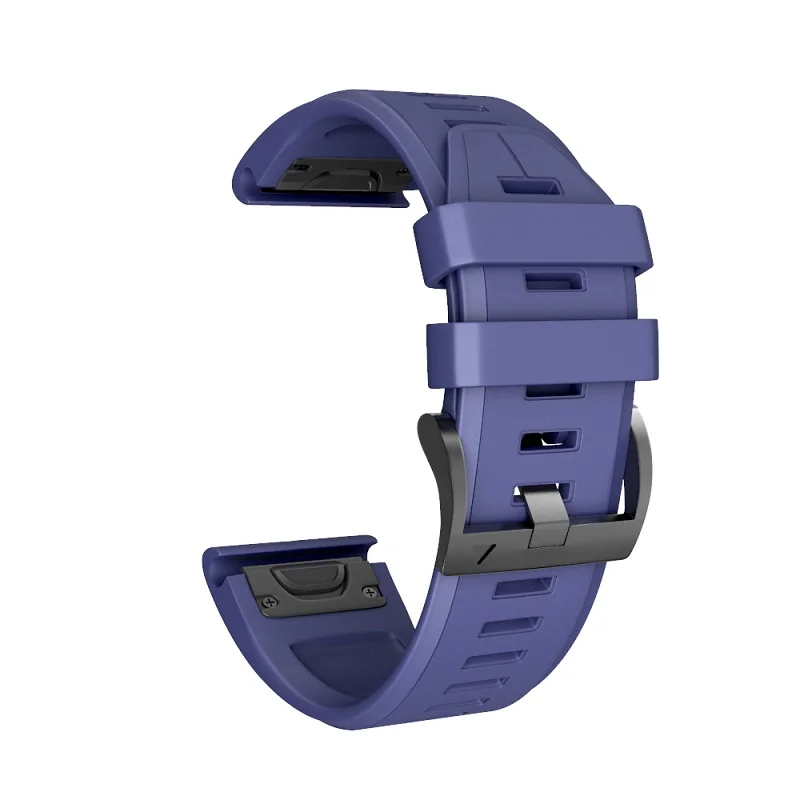 navy blue 26 мм 22 мм ремешок для часов Garmin Fenix 6X 5X 3HR силиконовый ремешок с быстроразъемным браслетом для Garmin Fenix 6 5 5X Plus/945/935 - Цвет ремешка: navy blue