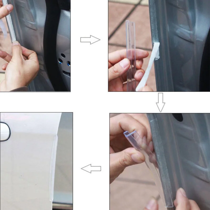 Отделка формовочная Защита от царапин защитная полоса черная Автомобильная