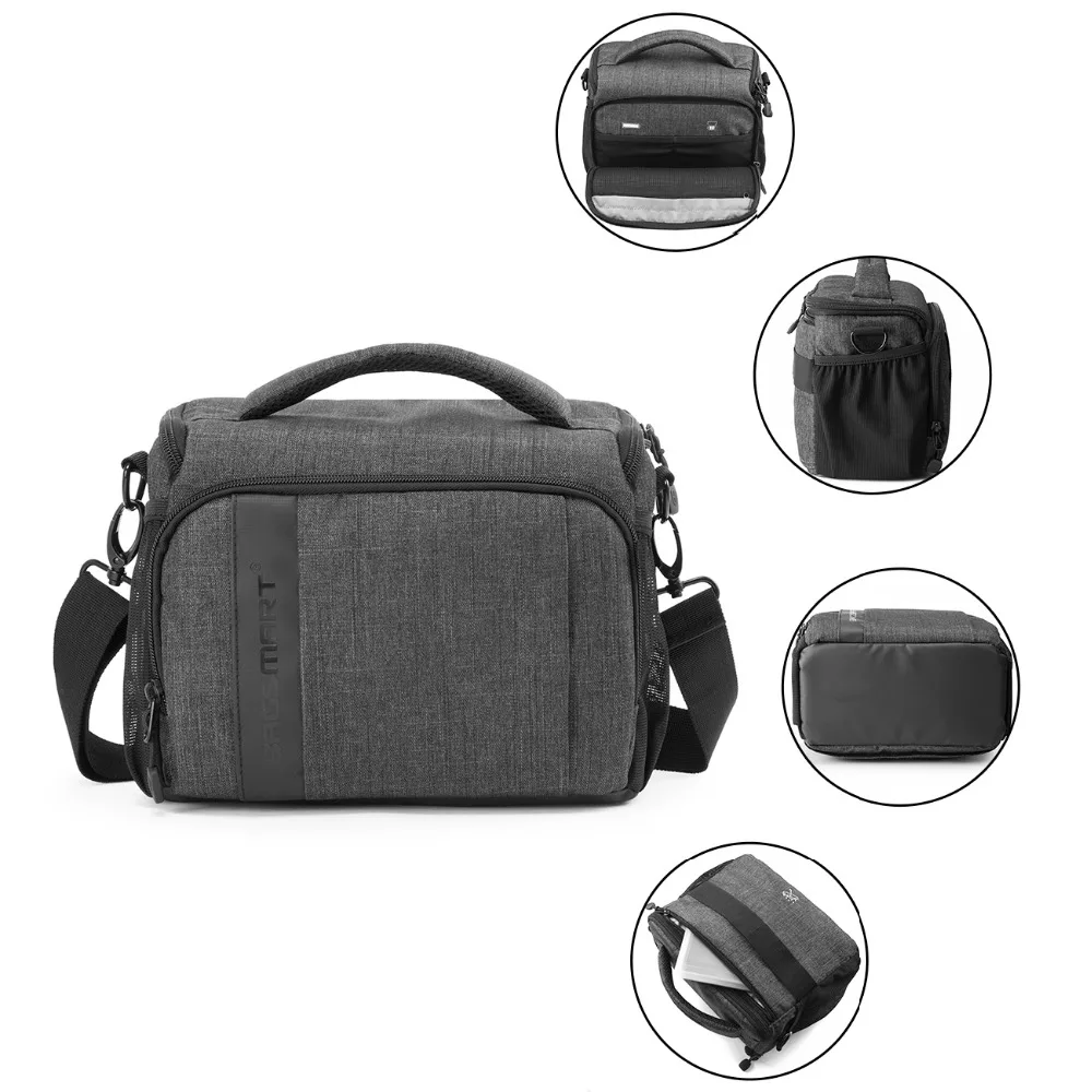 Сумка мессенджер BAGSMART для DSLR/SLR камеры водонепроницаемый чехол на плечо цифровых