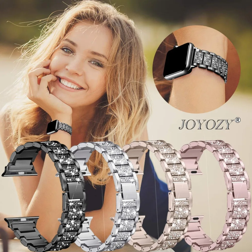 Ремешок для часов Joyozy браслет из нержавеющей стали Apple Watch 1 2 3 38 42 мм адаптер iWatch