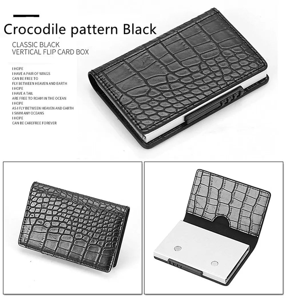 Black2 X-37CC BISI GORO, металлический держатель для карт, новинка, карбоновый держатель для карт, для мужчин и женщин, защита от RFID, держатель для карт, многофункциональный кошелек для карт - Цвет: Black2 X-37CC