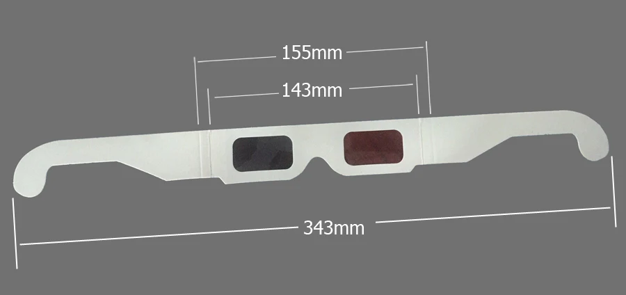 AUN Простой Синий Красный 3D очки для AUN светодиодный проектор